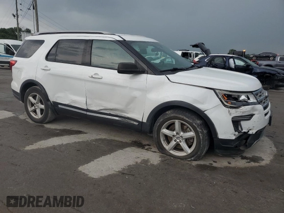 2018 Ford Explorer XLT with VIN 1FM5K7DH0JGA23596, listed as a Copart auction lot 59848265 with 91,497 mi miles and Salvage title. Bid and sale history available at DreamBid. Image 4.