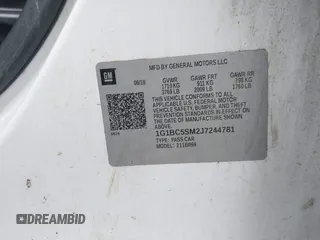 2018 Chevrolet Cruze LS with VIN 1G1BC5SM2J7244781, listed as a IAAI auction lot 41968179 with 80,276 mi miles and . Bid and sale history available at DreamBid. Image 9.