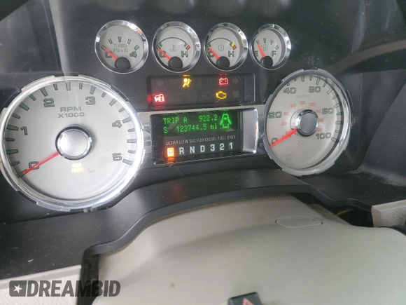 2010 Ford Super Duty F-250 SRW XL with VIN 1FTSW2BR8AEA22265, listed as a Copart auction lot 87000794 with 123,744 mi miles and Salvage Title. Bid and sale history available at carsss.com. Image 9.
