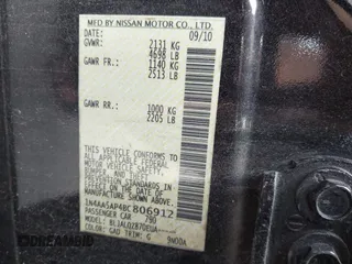 2011 Nissan Maxima SV z VIN 1N4AA5AP4BC806912, wystawiony jako IAAI lot #42374476 z przebiegiem 141 106 mil mil oraz . Historia ofert i sprzedaży dostępna na DreamBid. Obrazek 9.