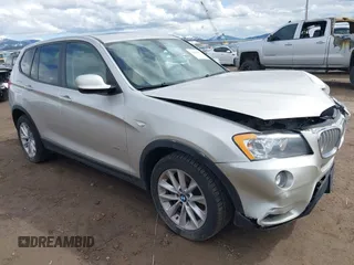 2013 BMW X3 xDrive28i with VIN 5UXWX9C5XD0A24038, listed as a IAAI auction lot 41909787 with 82,857 mi miles and . Bid and sale history available at DreamBid. Image 1.
