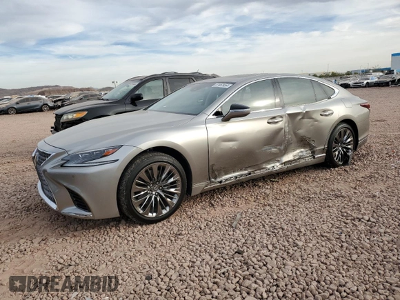 2020 Lexus LS 500 with VIN JTHD51FF6L5011952, listed as a Copart auction lot 87452454 with 36,517 mi miles and Salvage title. Bid and sale history available at DreamBid. Image 1.