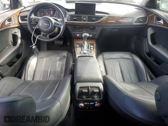 2015 Audi A6 Prestige with VIN WAUHGAFC2FN012777, listed as a Copart auction lot 64166135 with 99,280 mi miles and Salvage title. Bid and sale history available at DreamBid. Image 8.