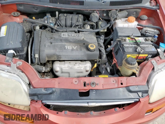 2007 Chevrolet Aveo LS with VIN KL1TD66697B703022, listed as a Copart auction lot 62301515 with 124,668 mi miles and Salvage title. Bid and sale history available at DreamBid. Image 11.