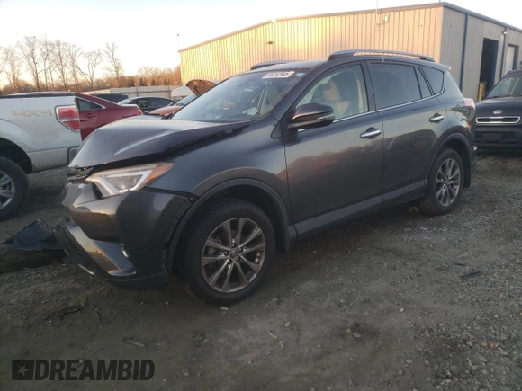 2017 Toyota RAV4 Limited with VIN JTMYFREV9HJ141228, listed as a Copart auction lot 88952945 with 83,372 mi miles and Salvage Title. Bid and sale history available at DreamBid. Image 1.