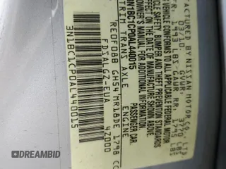 2010 Nissan Versa 1.8 SL with VIN 3N1BC1CP0AL440015, listed as a Copart auction lot 65230924 with 126,022 mi miles and Salvage Title. Bid and sale history available at carsss.com. Image 14.