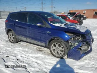 2013 Ford Escape SEL with VIN 1FMCU9H96DUA29845, listed as a Copart auction lot 44753655 with 99,376 mi miles and Salvage Title. Bid and sale history available at DreamBid. Image 4.