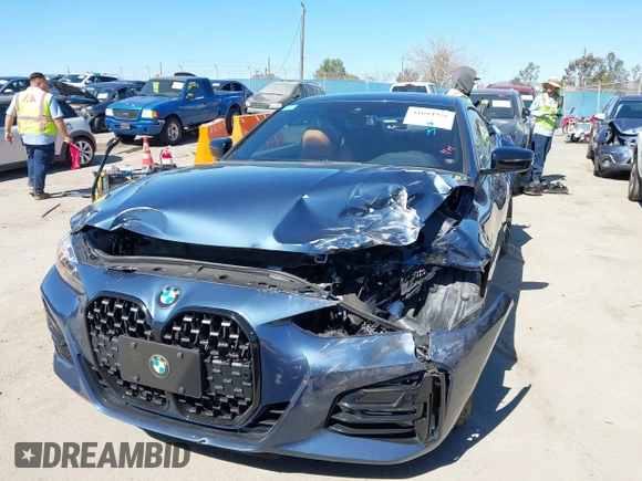 2021 BMW 4 Series 430i z VIN WBA53AP08MCG09446, wystawiony jako IAAI lot #41664926 z przebiegiem 18 544 mil mil oraz . Historia ofert i sprzedaży dostępna na DreamBid. Obrazek 6.