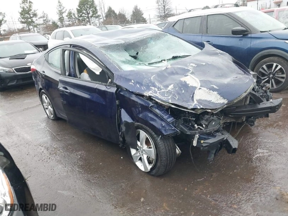 2013 Hyundai Elantra Limited PZEV with VIN 5NPDH4AE4DH274970, listed as a IAAI auction lot 41516122 with 1 mi miles. Bid and sale history available at carsss.com. Image 1.
