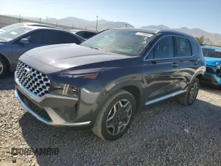 2021 Hyundai Santa Fe Hybrid Limited with VIN KM8S5DA15MU003995, listed as a Copart auction lot 74796864 with 52,252 mi miles and Salvage Title. Bid and sale history available at carsss.com. Image 1.