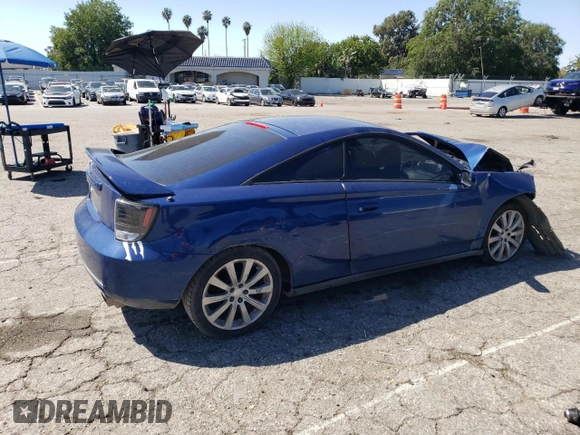 2002 Toyota Celica GT with VIN JTDDR32T220122071, listed as a Copart auction lot 50507934 with 206,473 mi miles and Salvage Title. Bid and sale history available at carsss.com. Image 3.