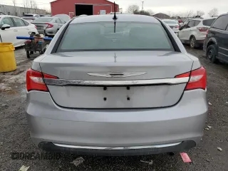 2013 Chrysler 200 LX with VIN 1C3CCBAB8DN651115, listed as a Copart auction lot 46977655 with 124,600 mi miles and Salvage Title. Bid and sale history available at carsss.com. Image 6.