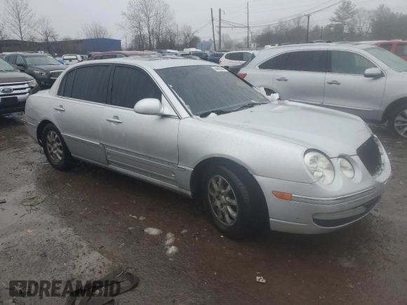 2008 Kia Amanti with VIN KNALD125585163206, listed as a Copart auction lot 44403645 with 136,267 mi miles and Salvage Title. Bid and sale history available at carsss.com. Image 4.