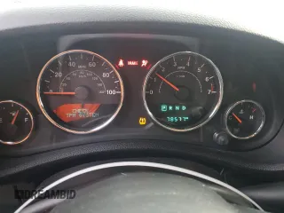 2018 Jeep Wrangler JK Unlimited Sport S with VIN 1C4BJWDG4JL854814, listed as a Copart auction lot 85487214 with 78,577 mi miles and Salvage Title. Bid and sale history available at carsss.com. Image 9.