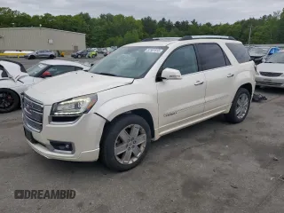 2015 GMC Acadia Denali z VIN 1GKKVTKD5FJ285328, wystawiony jako Copart lot #57301515 z przebiegiem 156 532 mil mil oraz Czysty tytuł • Clean title. Historia ofert i sprzedaży dostępna na DreamBid. Obrazek 1.