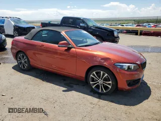 2018 BMW 2 Series 230i xDrive with VIN WBA2K1C54JVD41373, listed as a Copart auction lot 63321134 with 25,412 mi miles and Salvage Title. Bid and sale history available at carsss.com. Image 4.