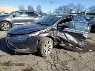 2015 Chrysler 200 Limited with VIN 1C3CCCAB7FN721129, listed as a Copart auction lot 56629215 with 128,437 mi miles and Salvage title. Bid and sale history available at DreamBid. Image 1.