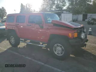 2007 Hummer H3 SUV with VIN 5GTDN13E578129596, listed as a Copart auction lot 84348604 with 70,574 mi miles and Salvage Title. Bid and sale history available at DreamBid. Image 4.