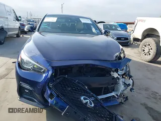 2024 Infiniti Q50 Sensory with VIN JN1EV7CP8RM601738, listed as a IAAI auction lot 42068560 with 10,154 mi miles and . Bid and sale history available at DreamBid. Image 12.