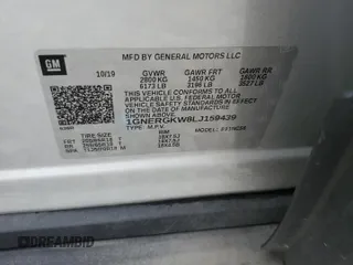 2020 Chevrolet Traverse LT Cloth with VIN 1GNERGKW8LJ159439, listed as a Copart auction lot 72223624 with 120,060 mi miles and Non Repairable. Bid and sale history available at carsss.com. Image 13.