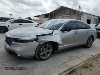 2024 Honda Accord EX с VIN 1HGCY1F35RA013350, выставлен на аукционе Copart как лот 54886865 с пробегом 8 679 миль миль и Списание • Salvage title. История ставок и продаж доступна на DreamBid. Изображение 1.