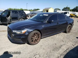 2013 Audi A6 Prestige with VIN WAUHGAFC2DN042777, listed as a Copart auction lot 56539425 with 77,949 mi miles and Salvage title. Bid and sale history available at DreamBid. Image 1.