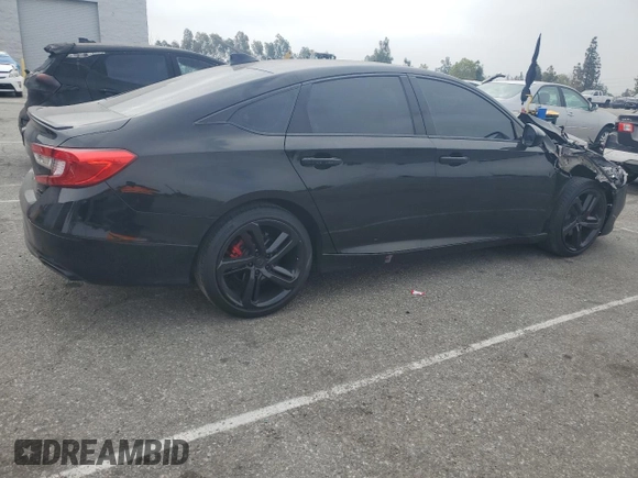 2020 Honda Accord Sport with VIN 1HGCV2F3XLA020073, listed as a Copart auction lot 57354185 with 41,649 mi miles and Salvage title. Bid and sale history available at DreamBid. Image 3.