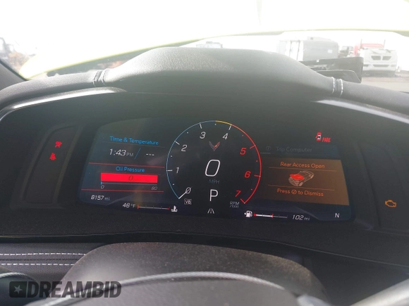2022 Chevrolet Corvette 1LT with VIN 1G1YA2D46N5114399, listed as a IAAI auction lot 40873216 with 8,157 mi miles and . Bid and sale history available at DreamBid. Image 16.