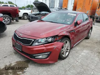 2013 Kia Optima SX with VIN 5XXGR4A68DG122852, listed as a Copart auction lot 56891934 with 145,398 mi miles and Salvage Title. Bid and sale history available at carsss.com. Image 1.