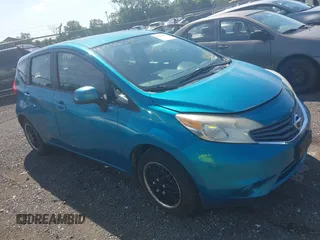 2014 Nissan Note SV with VIN 3N1CE2CPXEL408165, listed as a IAAI auction lot 42756537 with 129,304 mi miles and . Bid and sale history available at DreamBid. Image 1.