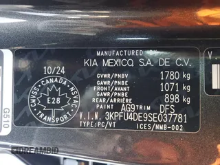 2025 Kia K4 EX with VIN 3KPFU4DE9SE037781, listed as a Copart auction lot 43468225 with 3,311 mi miles and Salvage Title. Bid and sale history available at carsss.com. Image 13.