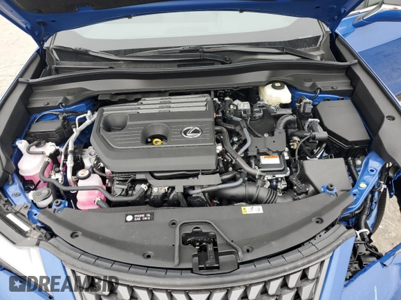 2025 Lexus UX with VIN JTHUCJDH7S2004454, listed as a Copart auction lot 84698594 with 9,684 mi miles and Salvage Title. Bid and sale history available at carsss.com. Image 12.