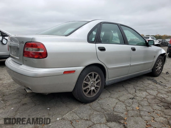 2003 Volvo S40 with VIN YV1VS29543F926911, listed as a Copart auction lot 79765844 with 90,841 mi miles and Salvage Title. Bid and sale history available at carsss.com. Image 3.