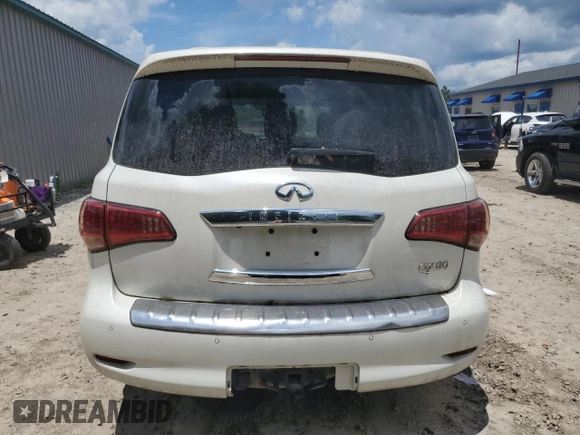 2016 Infiniti QX80 with VIN JN8AZ2NC0G9400613, listed as a Copart auction lot 61346795 with 129,753 mi miles and Clean title. Bid and sale history available at DreamBid. Image 6.