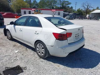 2013 Kia Forte LX with VIN KNAFT4A22D5654612, listed as a IAAI auction lot 41764131 with 240,556 mi miles. Bid and sale history available at carsss.com. Image 3.