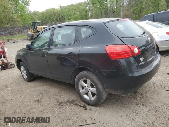2008 Nissan Rogue S with VIN JN8AS58V48W138780, listed as a Copart auction lot 53650245 with 195,272 mi miles and Salvage Title. Bid and sale history available at DreamBid. Image 2.