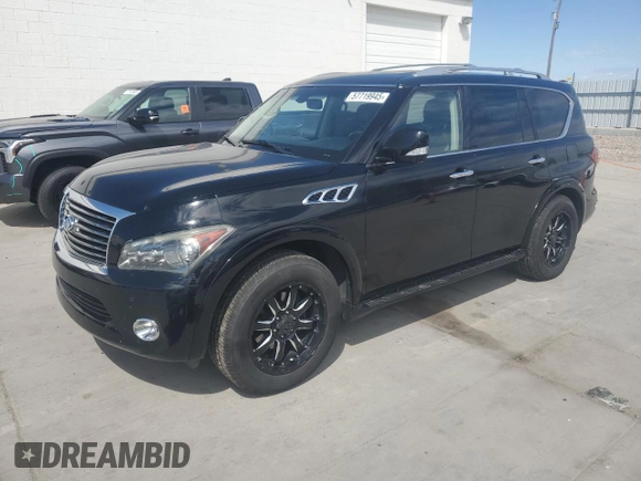 2012 Infiniti QX56 8-passenger z VIN JN8AZ2NCXC9317541, wystawiony jako Copart lot #57719945 z przebiegiem 200 069 mil mil oraz Czysty tytuł • Clean title. Historia ofert i sprzedaży dostępna na DreamBid. Obrazek 1.