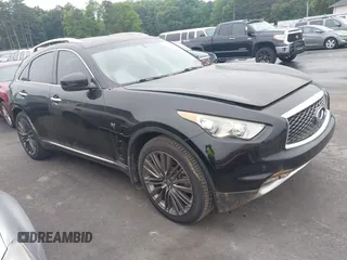 2017 Infiniti QX70 z VIN JN8CS1MU2HM140540, wystawiony jako IAAI lot #42367880 z przebiegiem 109 214 mil mil oraz . Historia ofert i sprzedaży dostępna na DreamBid. Obrazek 1.