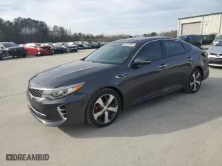 2017 Kia Optima SX with VIN 5XXGW4L28HG125596, listed as a Copart auction lot 45676465 with 111,066 mi miles and Salvage Title. Bid and sale history available at carsss.com. Image 1.