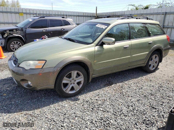 2006 Subaru Legacy Wagon Outback 3.0 R L.L. Bean with VIN 4S4BP86C864357590, listed as a Copart auction lot 52760115 with 123,791 mi miles and Salvage Title. Bid and sale history available at carsss.com. Image 1.