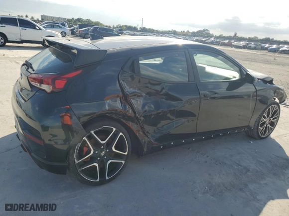 2019 Hyundai Veloster N with VIN KMHT36AH1KU001306, listed as a Copart auction lot 42715725 with 0 mi miles and Salvage Title. Bid and sale history available at carsss.com. Image 3.