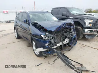 2017 BMW X3 sDrive28i with VIN 5UXWZ7C31H0V91190, listed as a IAAI auction lot 38353174 with 55,603 mi miles. Bid and sale history available at carsss.com. Image 1.
