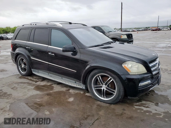 2011 Mercedes-Benz GL-Class GL 550 with VIN 4JGBF8GE8BA657502, listed as a Copart auction lot 51802615 with 180,808 mi miles and Clean Title. Bid and sale history available at carsss.com. Image 4.