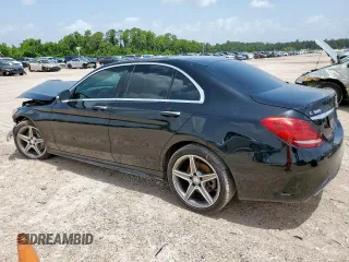 2015 Mercedes-Benz C 300 Luxury with VIN 55SWF4KB0FU013726, listed as a Copart auction lot 62766725 with 75,380 mi miles and Salvage title. Bid and sale history available at DreamBid. Image 2.