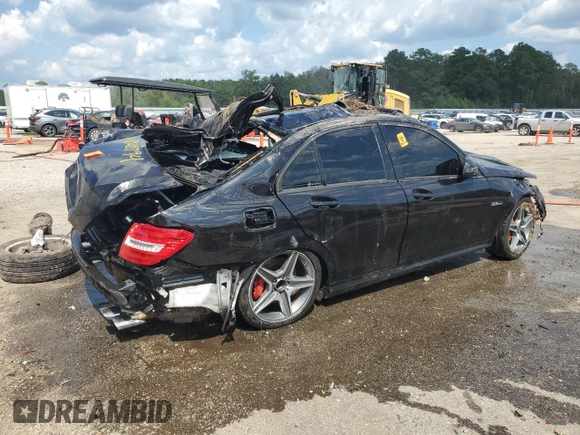 2009 Mercedes-Benz C 63 AMG with VIN WDDGF77X69F199550, listed as a Copart auction lot 69040794 with Not Provided miles and Non Repairable. Bid and sale history available at DreamBid. Image 3.