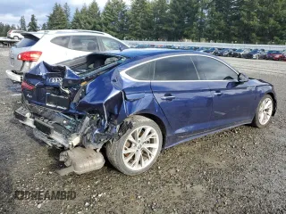 2020 Audi A5 Sportback Premium with VIN WAUANCF56LA007430, listed as a Copart auction lot 87229744 with Not provided miles and Salvage title. Bid and sale history available at DreamBid. Image 3.