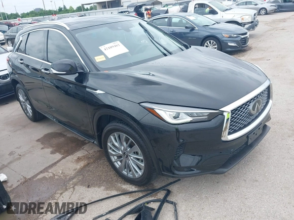 2024 Infiniti QX50 Luxe with VIN 3PCAJ5BA7RF101801, listed as a IAAI auction lot 42109462 with 15,768 mi miles and . Bid and sale history available at DreamBid. Image 1.