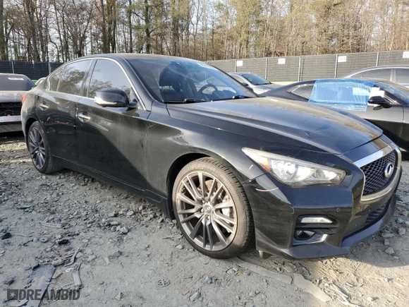 2016 Infiniti Q50 3.0t Red Sport 400 with VIN JN1FV7AR3GM450507, listed as a Copart auction lot 80243334 with 67,950 mi miles and Salvage Title. Bid and sale history available at carsss.com. Image 4.