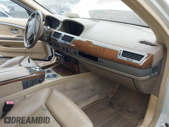 2002 BMW 7 Series 745Li with VIN WBAGN634X2DR04335, listed as a IAAI auction lot 41685692 with 144,239 mi miles and . Bid and sale history available at carsss.com. Image 5.
