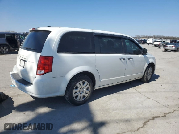 2020 Dodge Grand Caravan SE with VIN 2C4RDGBG6LR240811, listed as a Copart auction lot 47280945 with 100,986 mi miles and Salvage Title. Bid and sale history available at DreamBid. Image 3.